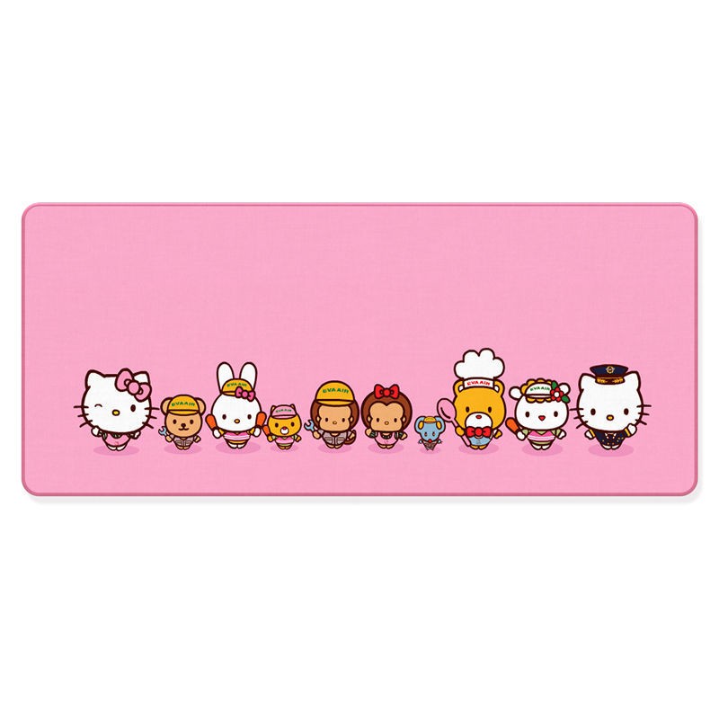 Bàn Di Chuột Cỡ Lớn Hello Kitty 80cm x 30cm Bo Viền Chắc Chắn