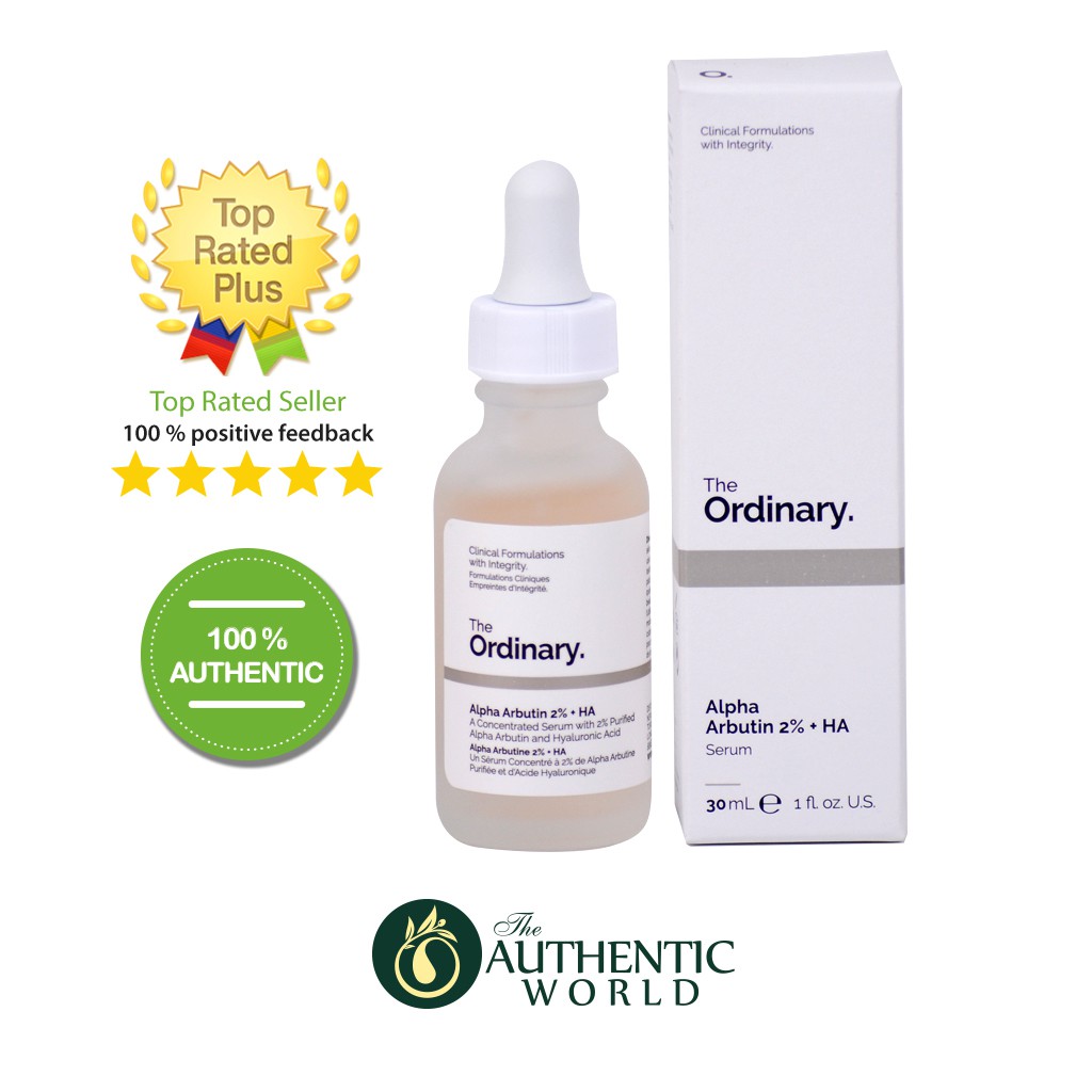 THE ORDINARY CHÍNH HÃNG - Dưỡng trắng da Alpha Arburtin 2% + HA 30 ml