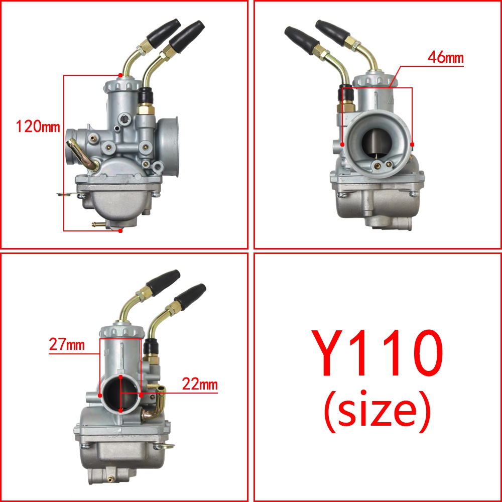 Bộ Chế Hòa Khí 110cc Cho Xe Mô Tô y110 y110ss ss110 ss2 y110ss2