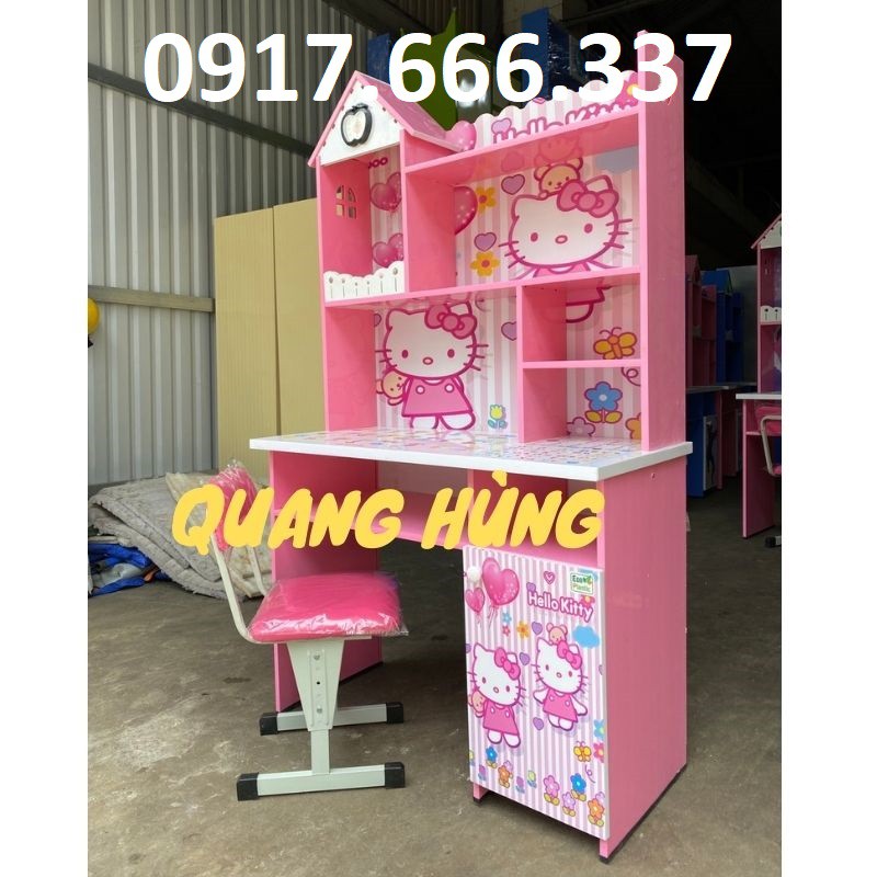 Bô bàn học sinh nhựa đài loan in 3D kitty 1m cho bé | BigBuy360 - bigbuy360.vn