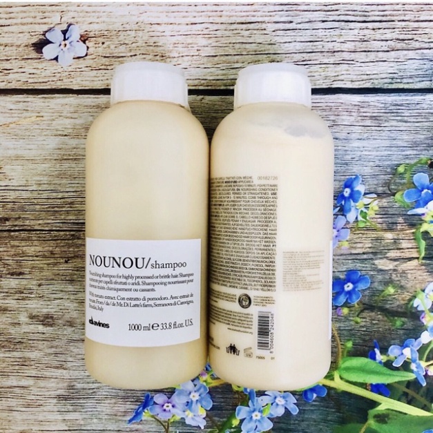 BỘ DẦU GỘI XẢ DAVINES NOUNOU CHO TÓC KHÔ HƯ TỔN DO UỐN NHUỘM CỦA Ý 1000ml