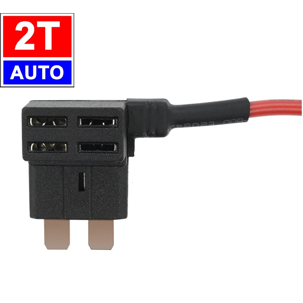 Dây câu nối cầu chì dưới vô lăng dùng cho ô tô, xe hơi LOẠI CHÂN TO TIÊU CHUẨN -Car Fuse Adapter Tap,      SKU:333