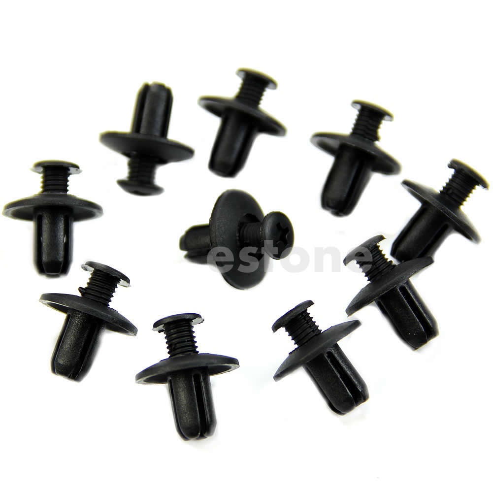 Set 10 đinh tán nhựa đường kính lỗ 8mm dành cho viền cản xe hơi