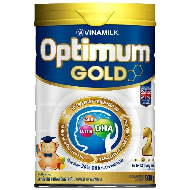Sữa Bột Optimum gold 2 900g date mới