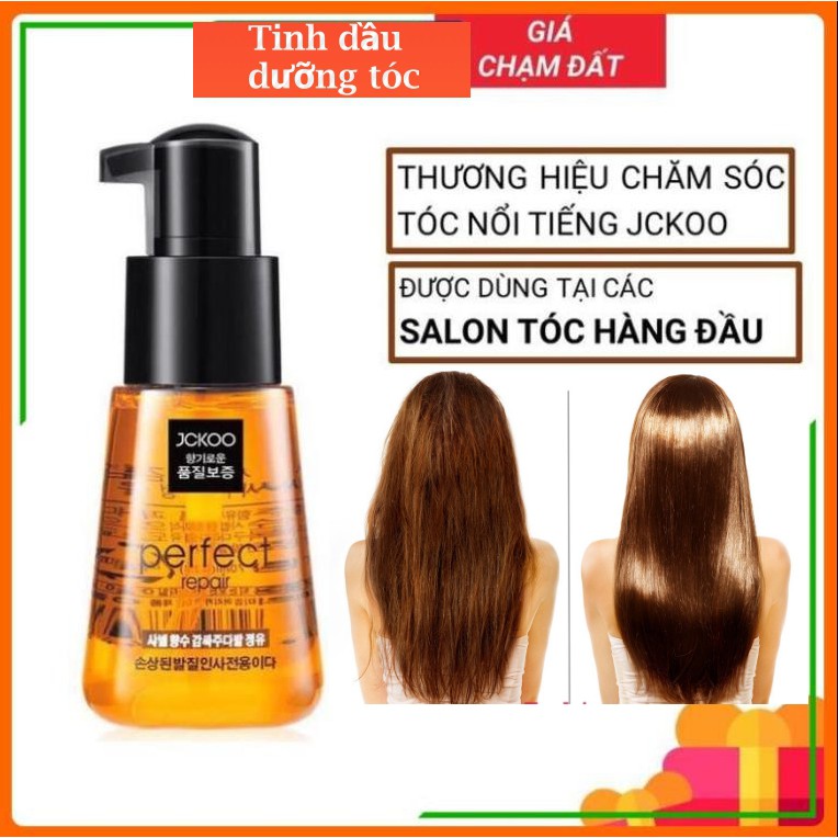 Tinh dầu dưỡng tóc uốn, dưỡng tóc khô xơ, tóc nhuộm Jckoo giúp giữ nếp, tạo nếp tóc mềm mượt, phục hồi hư tổn