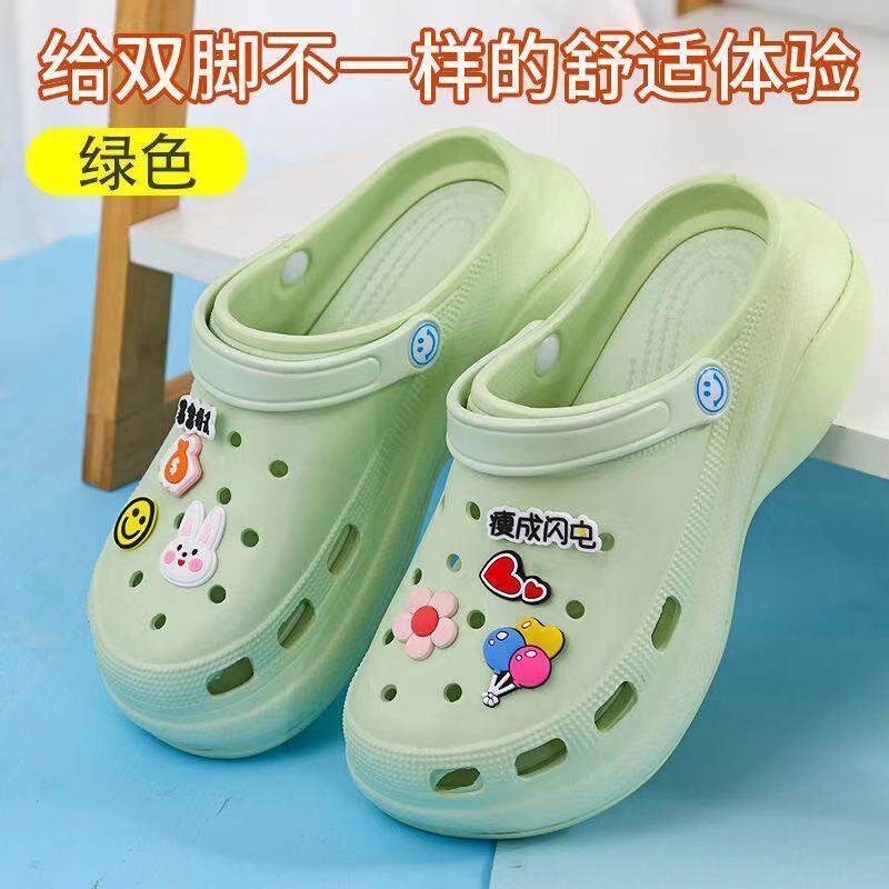 Xăng đan Cao 6cm Mũi To Thoải Mái Nhiều Màu Sắc Dễ Thương Cho Nữ