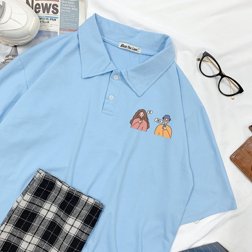 Áo thun polo tay lỡ 🍕 Tin Nhắn 🍕 phông Unisex nam nữ tee oversize form rộng pull Ulzzang Streetwear Hàn Quốc vải mềm | BigBuy360 - bigbuy360.vn