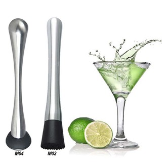 Muddler Stainless Steel Bar Mixer Barware Mojito Cocktail DIY Drink Fruit Muddler Crushed Ice Barware Tool