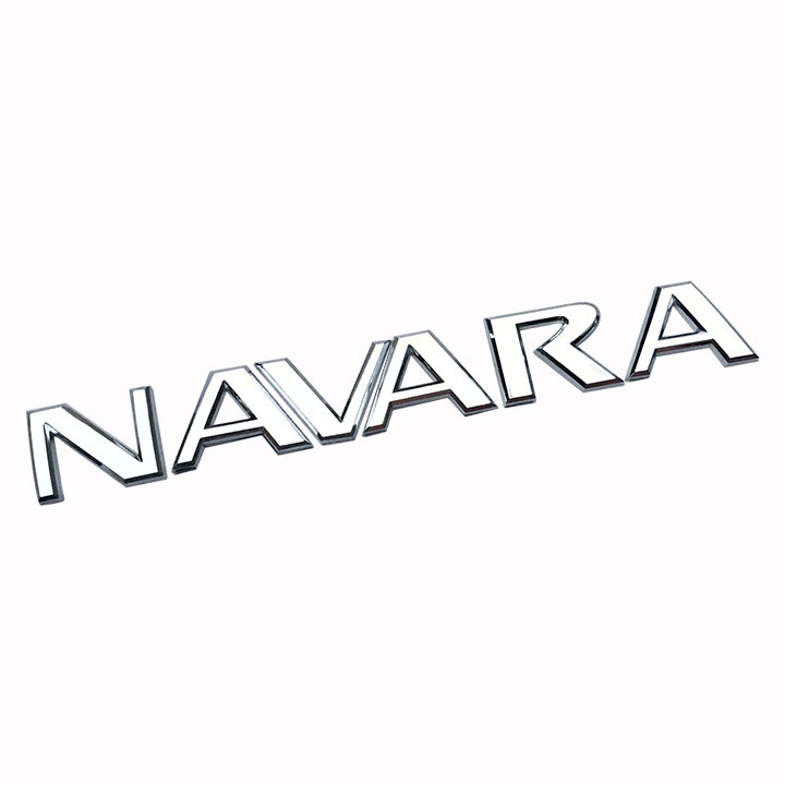 Tem Logo Chữ Nổi NAVARA Dán Trang Trí Đuôi Xe Nissan Navara