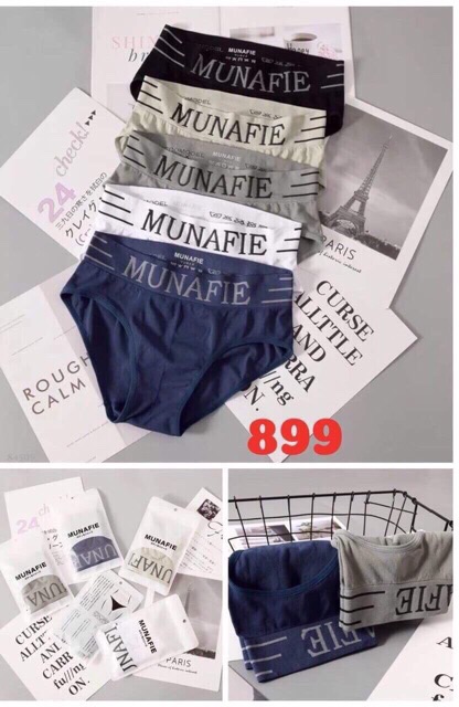 Quần Sịp Nam Munafie Chất Cotton Co Giãn 4 Chiều túi zip (Sịp Đùi/ Tam giác)