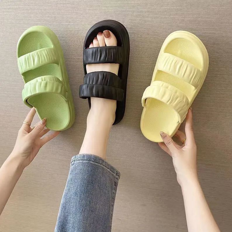 Tikp Giày Sandal Xỏ Ngón EVA Màu Macaron Chống Trượt Thoáng Khí 2022 MS5549cm Size: 35-40