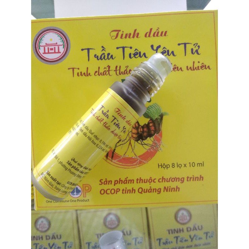 Lăn tinh dầu trầu tiên Yên Tử, chai 10ml tiện lợi