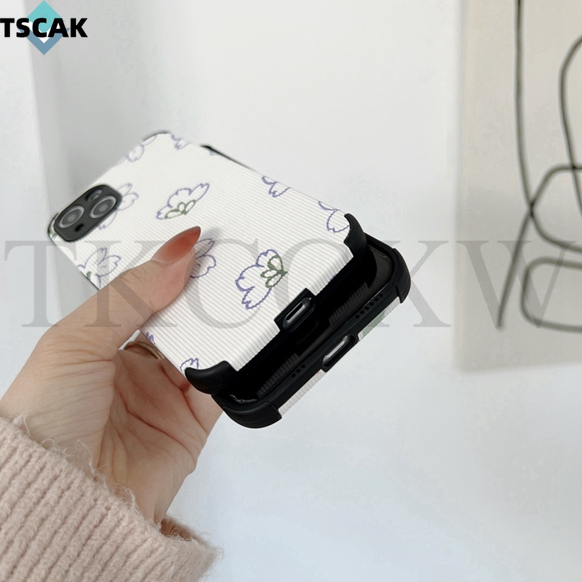 Ốp Điện Thoại Da Họa Tiết Hoa Cho Samsung Galaxy A20 A40 M32 M42 M12 M11 M02S M52 M51 M31S M31 M30S M21 M20 M10