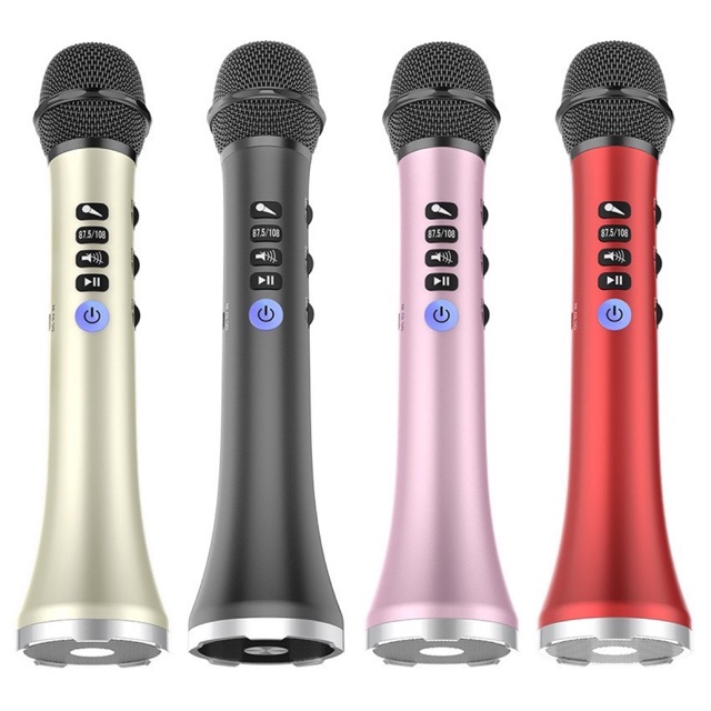 [Mã 267ELSALE hoàn 7% đơn 300K] Mic karaoke L698 bluetooth