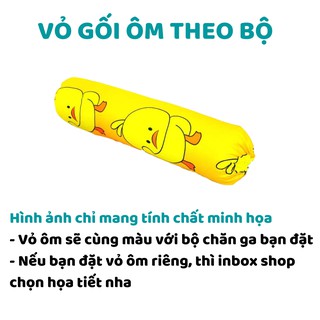 Vỏ gối ôm cotton MỊN DECOR kích thước 35x110cm nhiều mẫu mã đa dạng