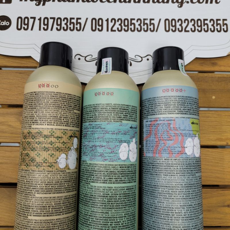 GÔM XỊT GIỮ NẾP TRUNG BÌNH HOẶC CỨNG HOẶC SIÊU CỨNG DAVINES  400ML