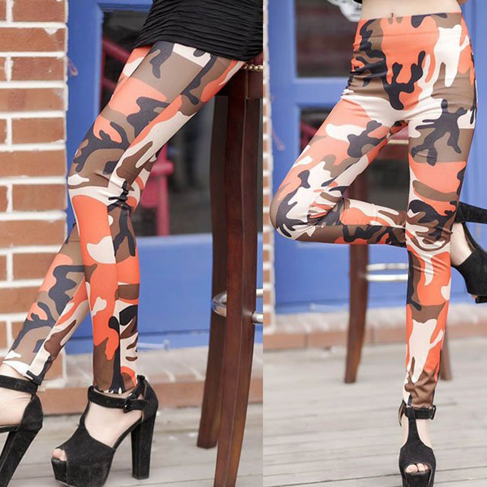 Quần legging họa tiết rằn ri cá tính trẻ trung cho nữ | BigBuy360 - bigbuy360.vn