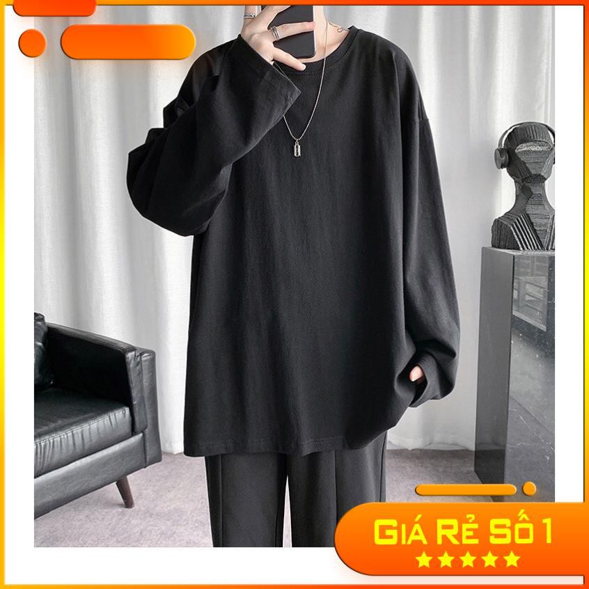 [ Baggy Style ] Áo phông tay dài unisex phom rộng tại Thế Giới Quần Jeans Nam | BigBuy360 - bigbuy360.vn