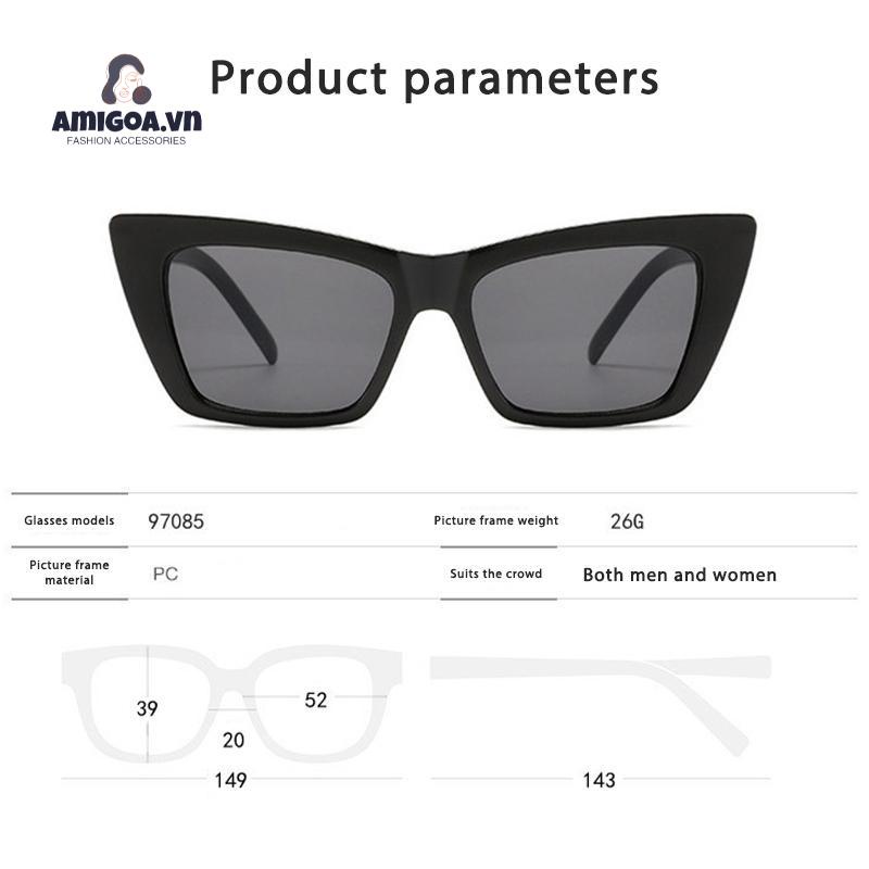 Kính Mát Gọng Vuông Phong Cách Cổ Điển Thời Trang Cho Nữ