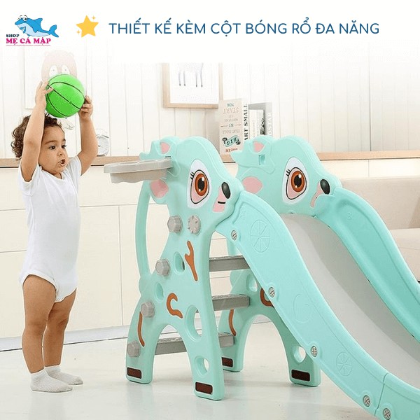 CẦU TRƯỢT CHO BÉ - CẦU TRƯỢT NAI - CAO CẤP MÁNG DÀI BẢO HÀNG 12 THÁNG