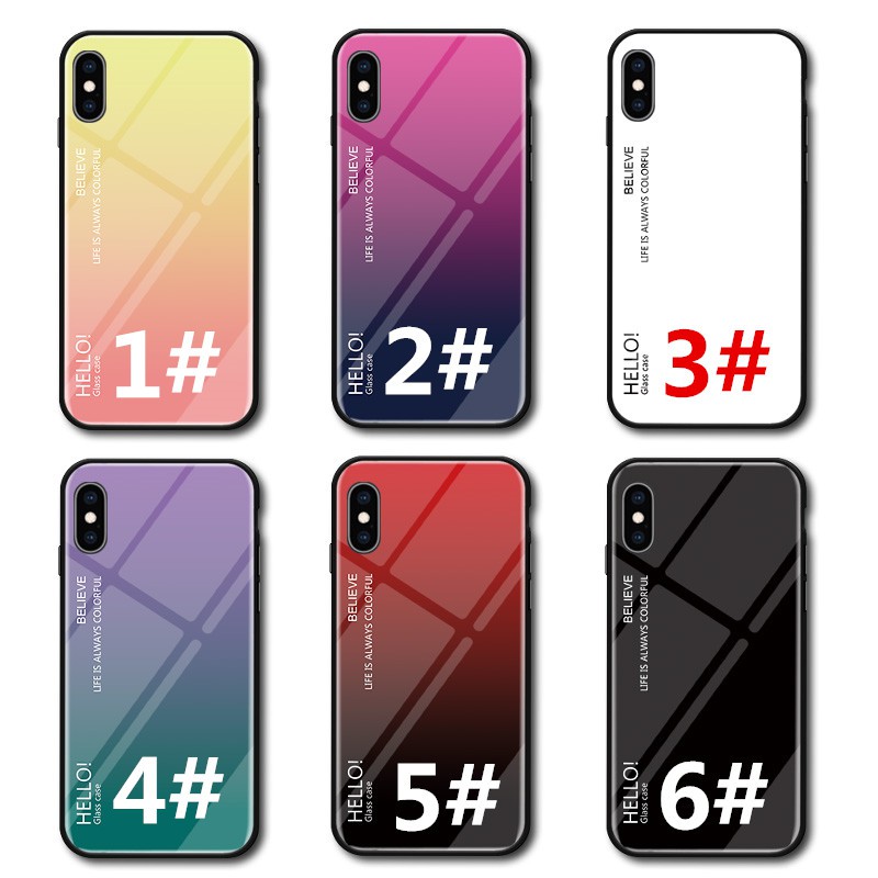 Toughened glass Case For iphone 11 Pro Max X Xs Max XR 5 5s SE 6 6s 7 8 plus Cover Casing