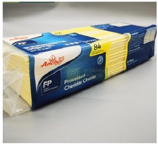 Phô mai cheddar lát trắng túi 84 hiệu Anchor 1KG