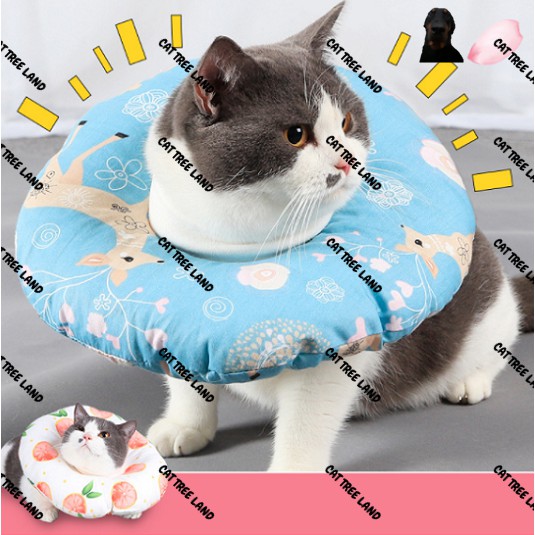 VÒNG CỔ CHỐNG LIẾM CHO CHÓ MÈO, BẰNG GỐI BÔNG MỀM MẠI - LOA CHỐNG LIẾM CHO THÚ CƯNG