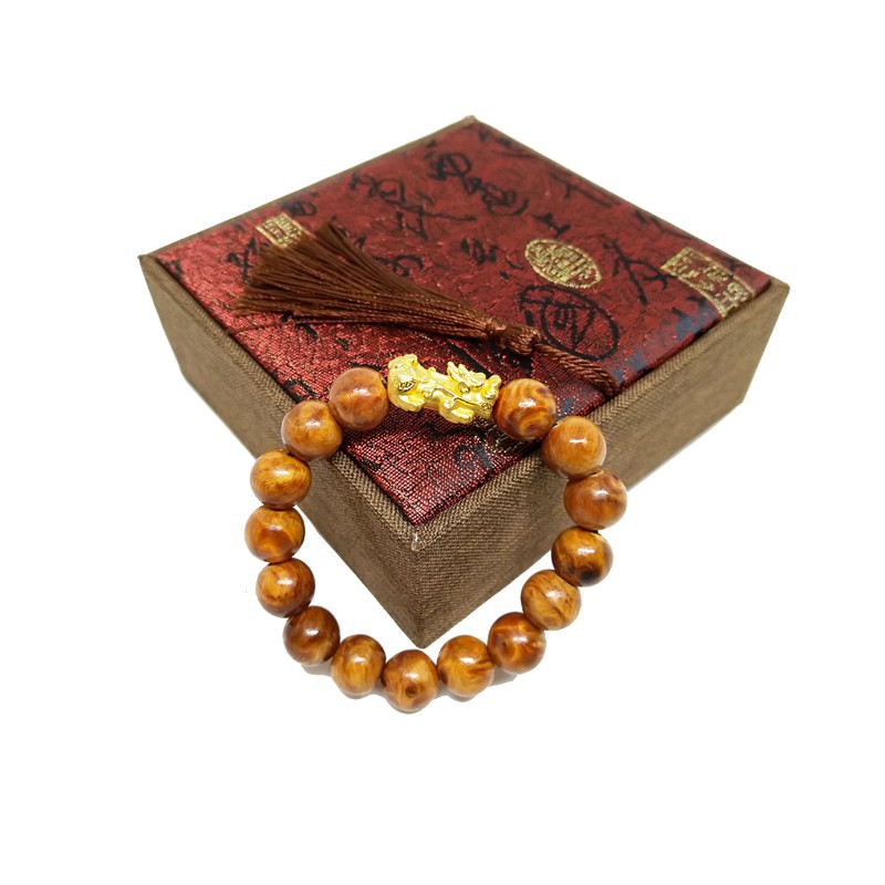 [Sale hủy diệt] Vòng tay gỗ huyết long Tỳ Hưu 12mm hàng cao cấp