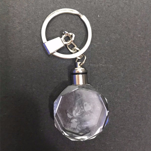 Móc khóa Ma đạo tổ sư phát sáng phim Trần Tình Lệnh pha lê thủy tinh keychain Lam Vong Cơ Ngụy Vô Tiện