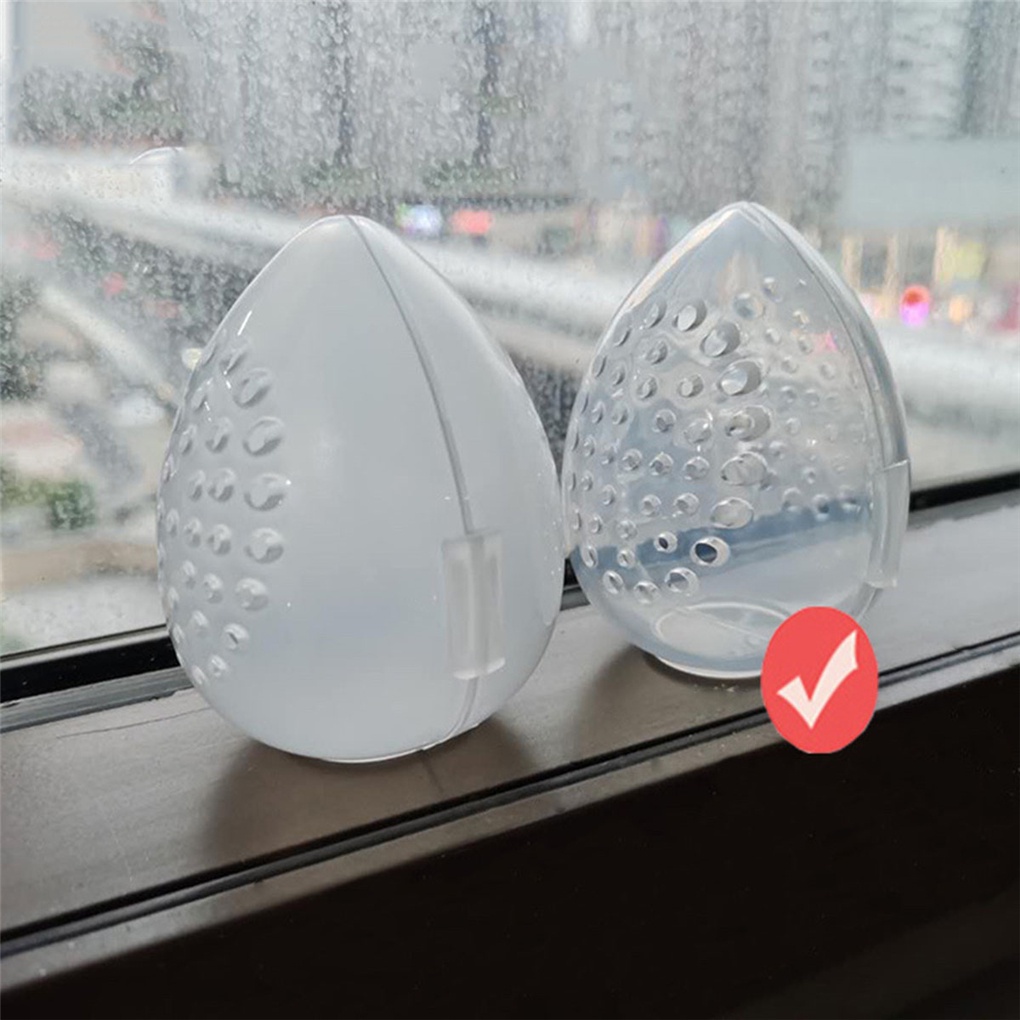 [Hàng mới về] Hộp đựng mút trang điểm hình quả trứng thiết kế có lỗ thông thoáng nhỏ gọn