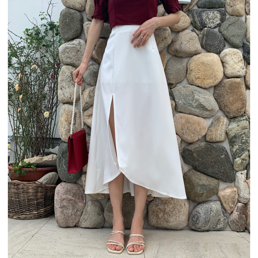 Sét Váy Tay Lỡ Ôm Eo ( Sẻ Chân Váy ) Kiểu Dáng Điệu Đà Hót 2021 | BigBuy360 - bigbuy360.vn