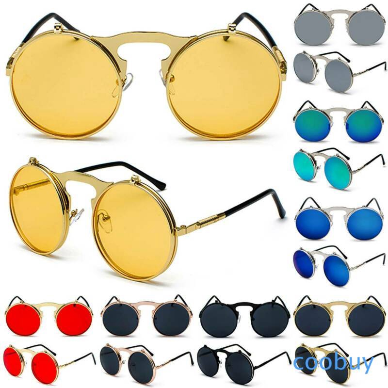 Kính mát gọng kim loại tròn phong cách vintage cá tính