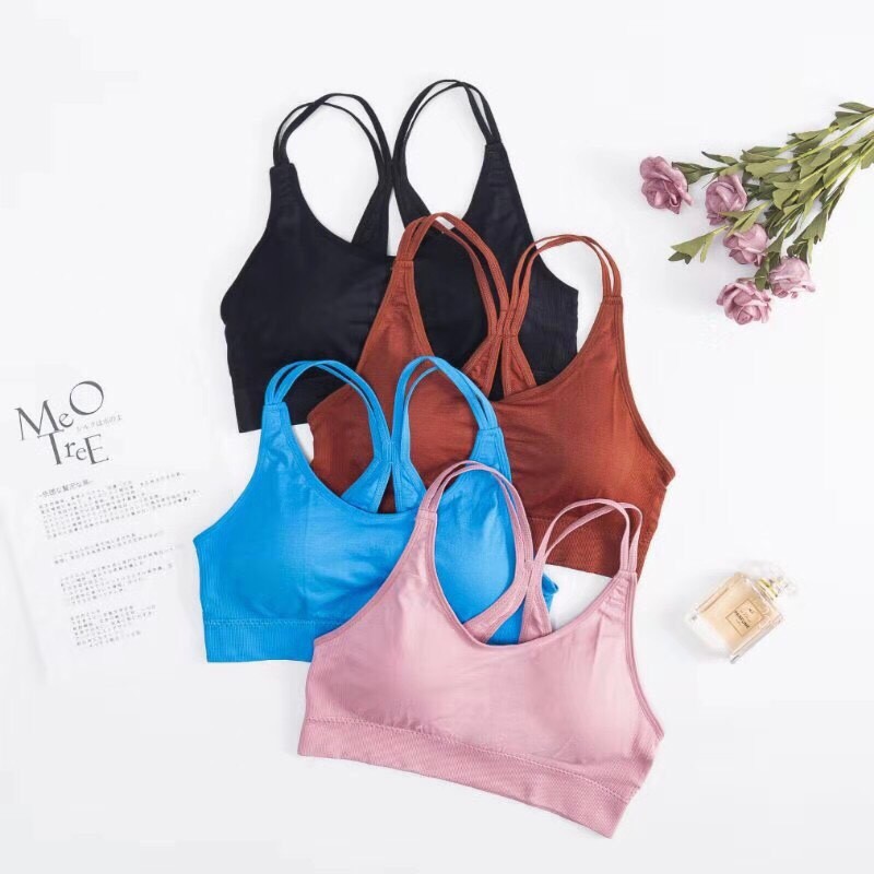 Áo tập gym, yoga, aerobic 3 lỗ bra dây 2020 - M3