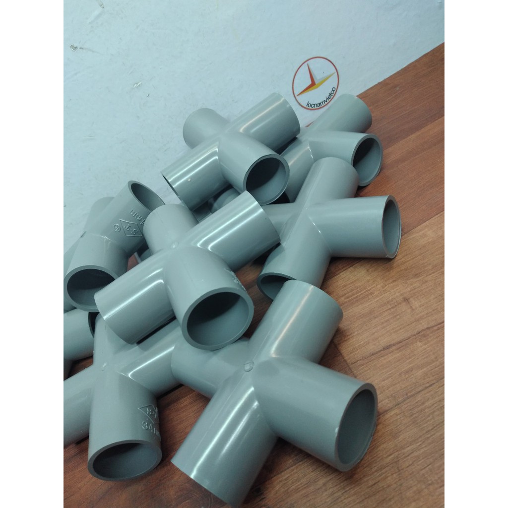 Chữ thập Pvc phi 34