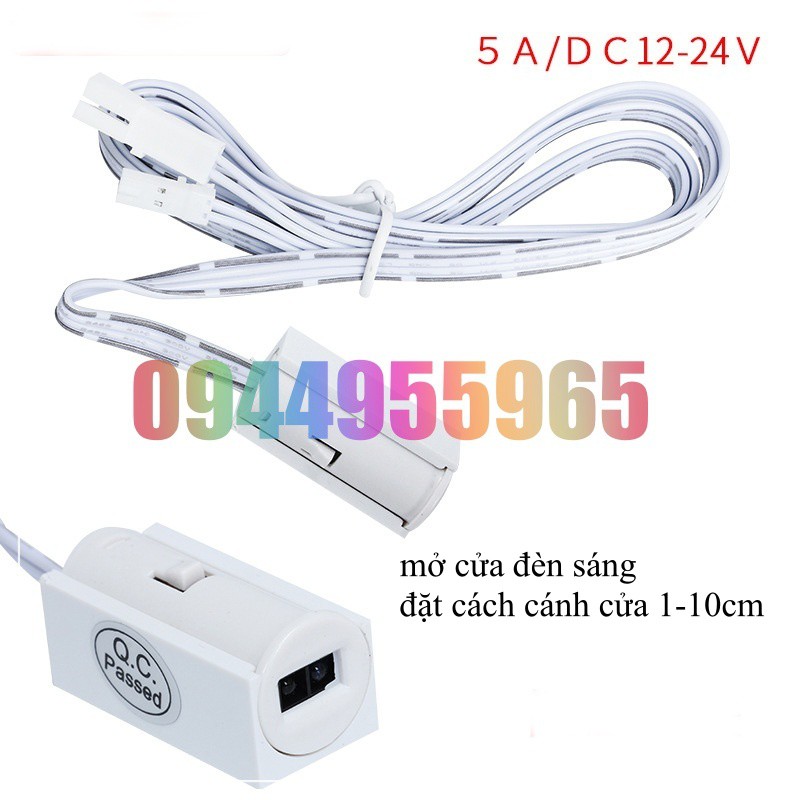 Công tắc cảm ứng tủ bếp tủ quần áo chạm vẫy tay đóng mở cửa đèn sáng 12V