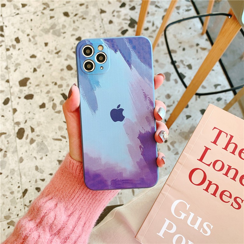 Ốp lưng iphone WATER COLOR cạnh vuông iphone 12 BVC 6plus/6splus/7plus/8plus/x/xs/11/11promax/12/12promax-vincase