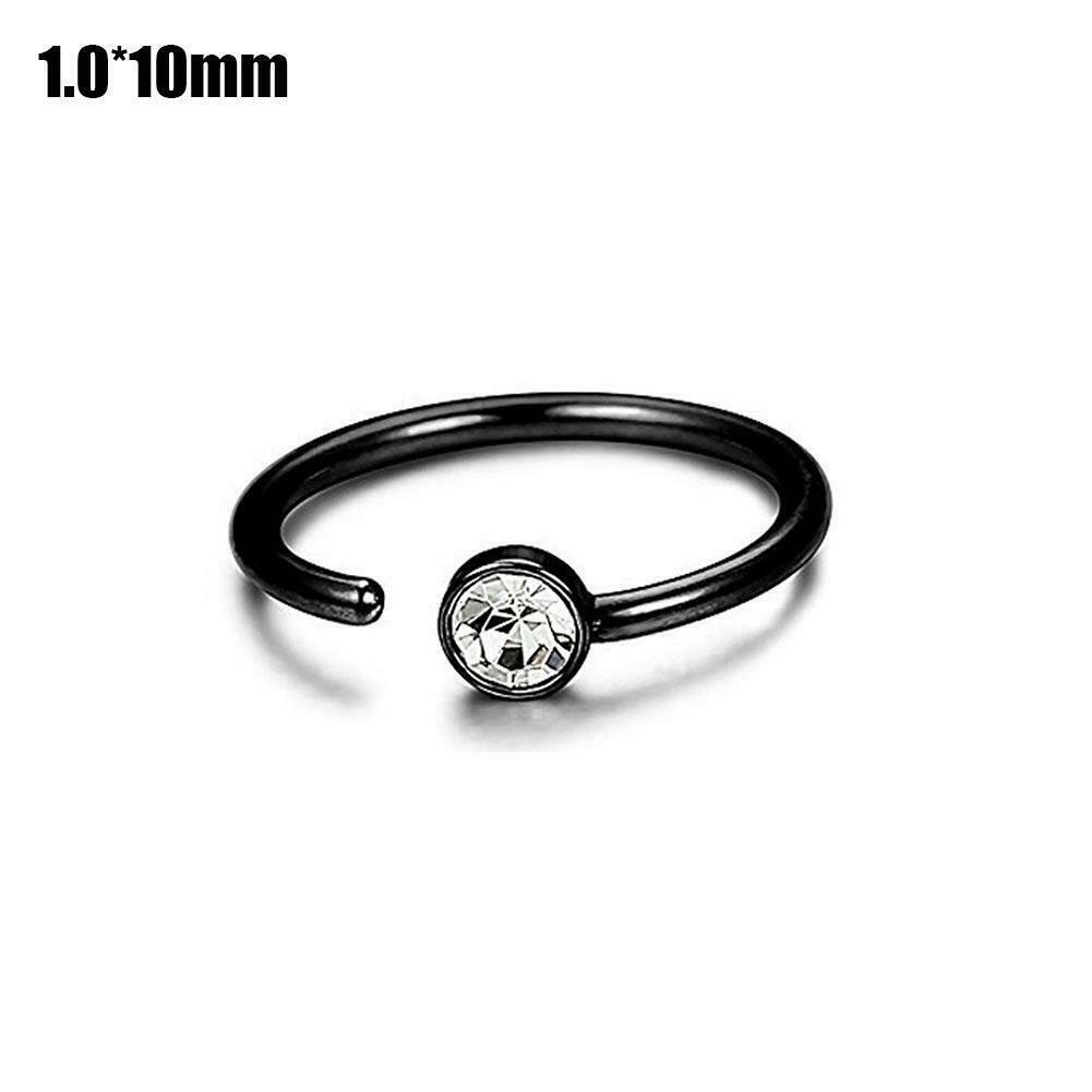 U Shaped Fake Nose Ring Hoop Septum Rings Stainless Piercing Jewelry Nose Steel I4J4