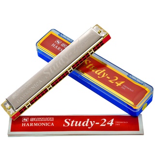 Kèn harmonica tremolo Suzuki Study 24 key Tone C Major