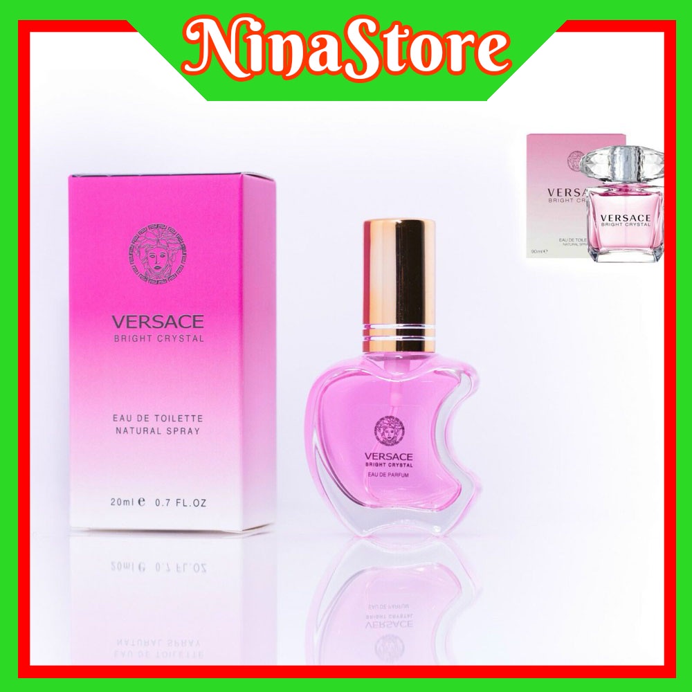 Nước Hoa VERSACE Bright Crystal 20ml mẫu táo dạng xịt- NinaStore- Cosmetics