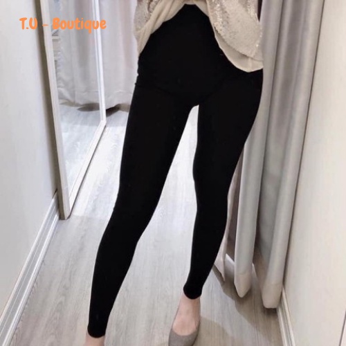 Quần nữ legging dáng dài cạp cao chống xoắn quần giữ nhiệt co giãn 4 chiều L-05