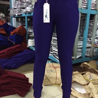 Quần cotton dài lưng thun