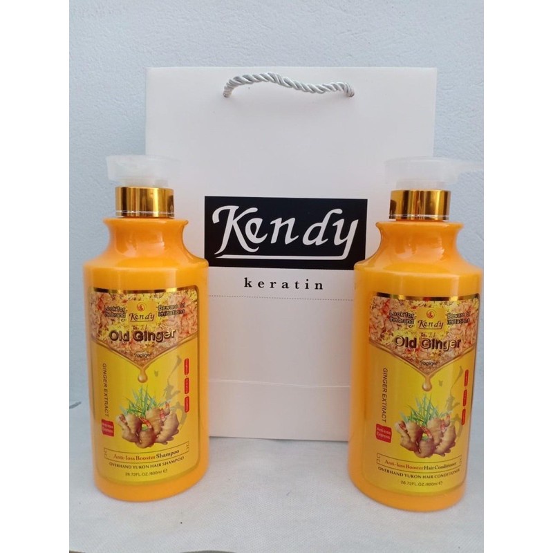 Cặp Dầu Gội Xả Dưỡng Sinh Hương Gừng KENDY 850ml Bestmypham