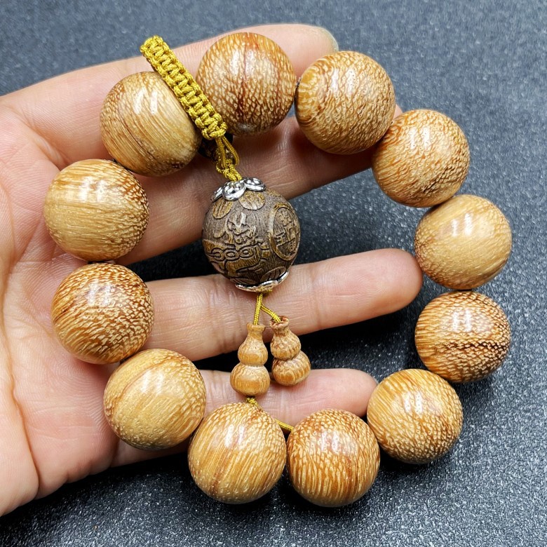 Vòng Tay Chuỗi Hạt Gỗ Hồng Mộc 20MM Phong Cách Indonesia Thời Trang Cho Nam