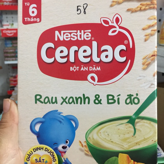 BỘT ĂN DẶM NESTLE CERELAC RAU XANH BÍ ĐỎ 200g