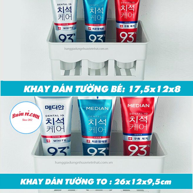 Khay đựng đồ dán tường Việt Nhật  - 014420 – Khay đựng vật dụng dán tường nhà tắm chắc chắn, tiện dụng