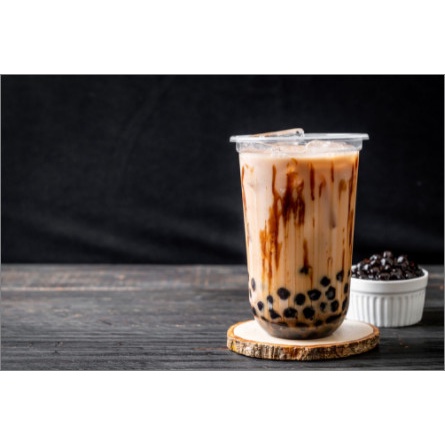 Sữa tươi trân châu đường đen Bếp xíu xiu, Set nguyên liệu 3 vị cacao, matcha, vani