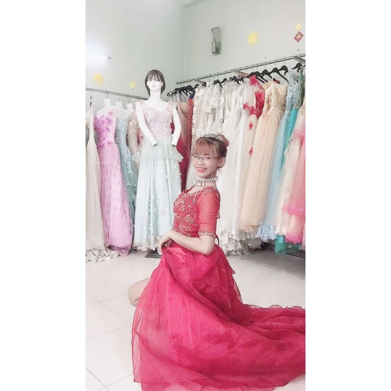 Dạ hội ,váy cưới body cá đuôi rời eo 50-72
