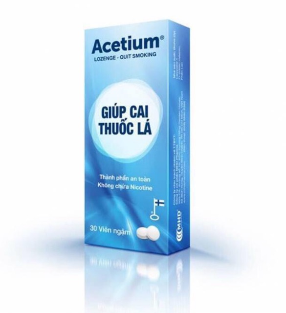 ACETIUM - Viên ngậm cai thuốc lá