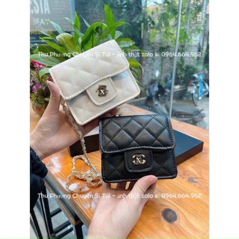 ♥️ FREESHIP ♥️ Ví mini nữ, ví đeo chéo logo x 13 nhiều ngăn, hàng loại 1 chất đẹp (fullbox)