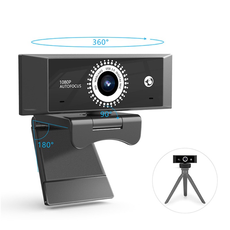 Webcam Usb 2.0 1080p Xoay 360 Độ Tự Động Có Mic Cho Máy Tính | BigBuy360 - bigbuy360.vn